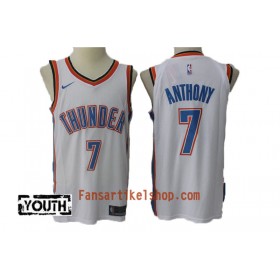 NBA Oklahoma City Thunder Trikot Carmelo Anthony 7 Nike 2017-18 Weiß Swingman - Kinder